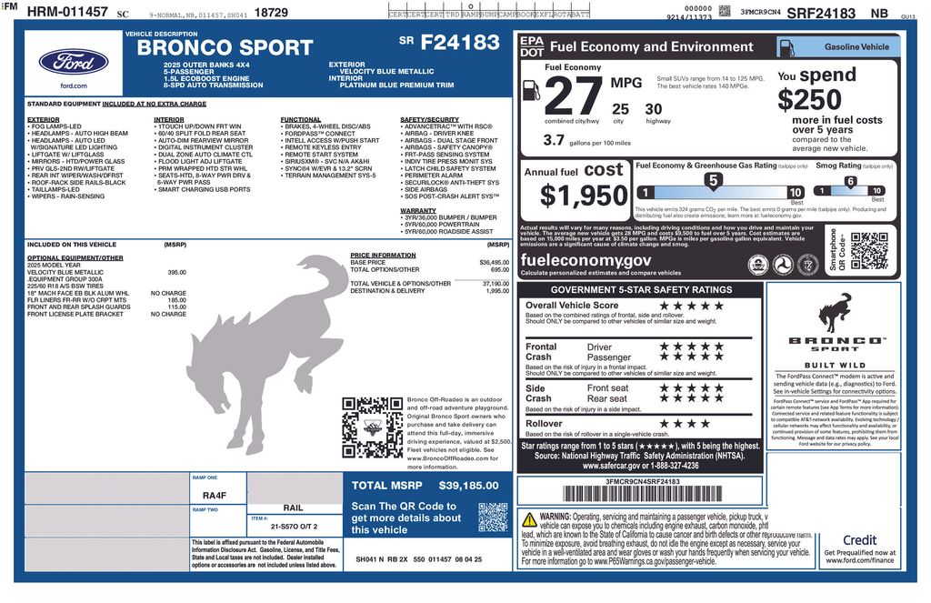 ford bronco sport 2025 3FMCR9CN4SRF24183 image ford bronco sport 2025 3FMCR9CN4SRF24183 image